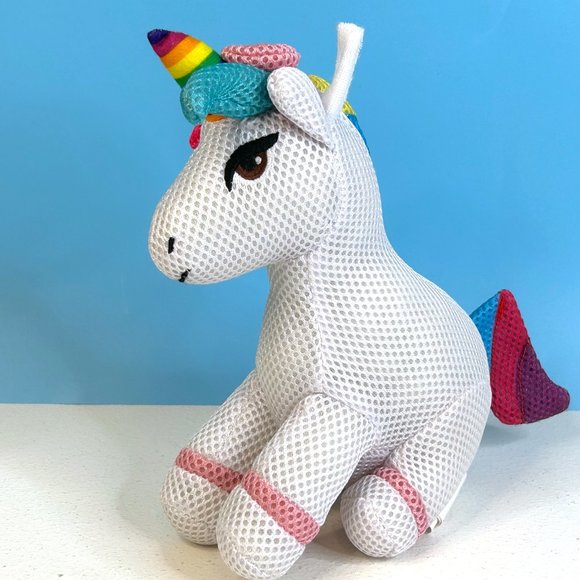 Nickelodeon Jojo Siwa Unicorn Mesh Bath Scrub 9" Stuffed Animal Toy - Picture 3 of 4